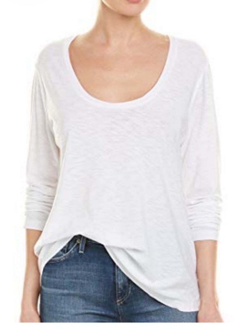 Standard James Perse large Slub Knit Lightweight Scoop Neck